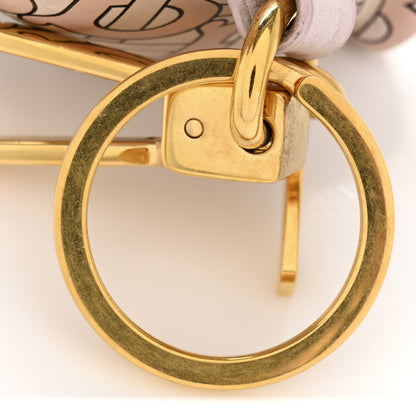 Burberry Calfskin Print Monogram Thomas Bear Bag Charm Pink 5 of 6