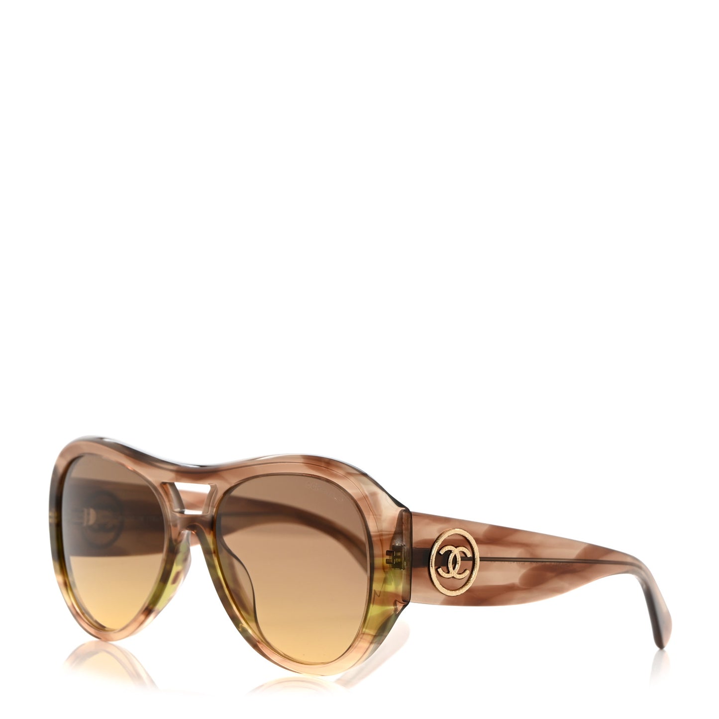Acetate CC Pilot Sunglasses 5508 Brown