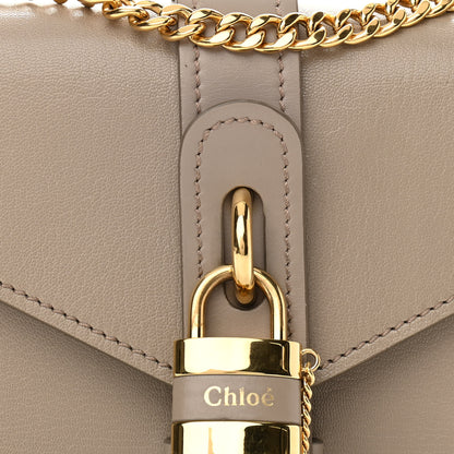 Chloe Shiny Goatskin Calfskin Mini Aby Chain Shoulder Bag Motty Grey 8 of 10