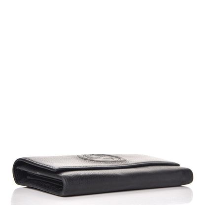 Gucci Pebbled Calfskin Large Soho Continental Wallet Black 4 of 15