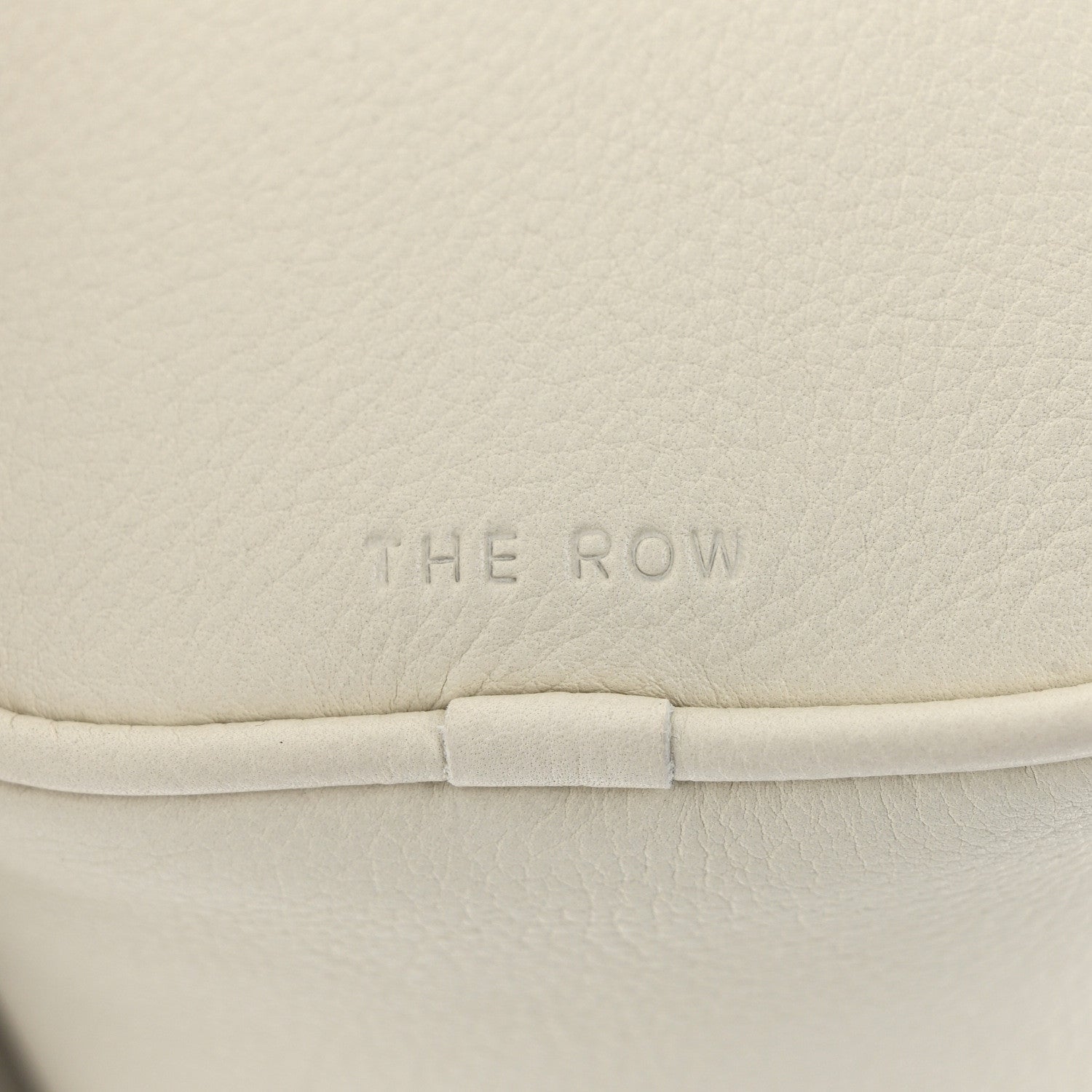 The Row Grained Calfskin 90's Bag Ivory 10 of 11