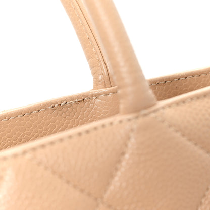 Chanel Caviar Quilted Medallion Tote Beige 12 of 12