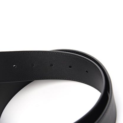 Gucci Moon Calfskin Pearl Double G 40mm Belt 75 30 Black Cream 4 of 6