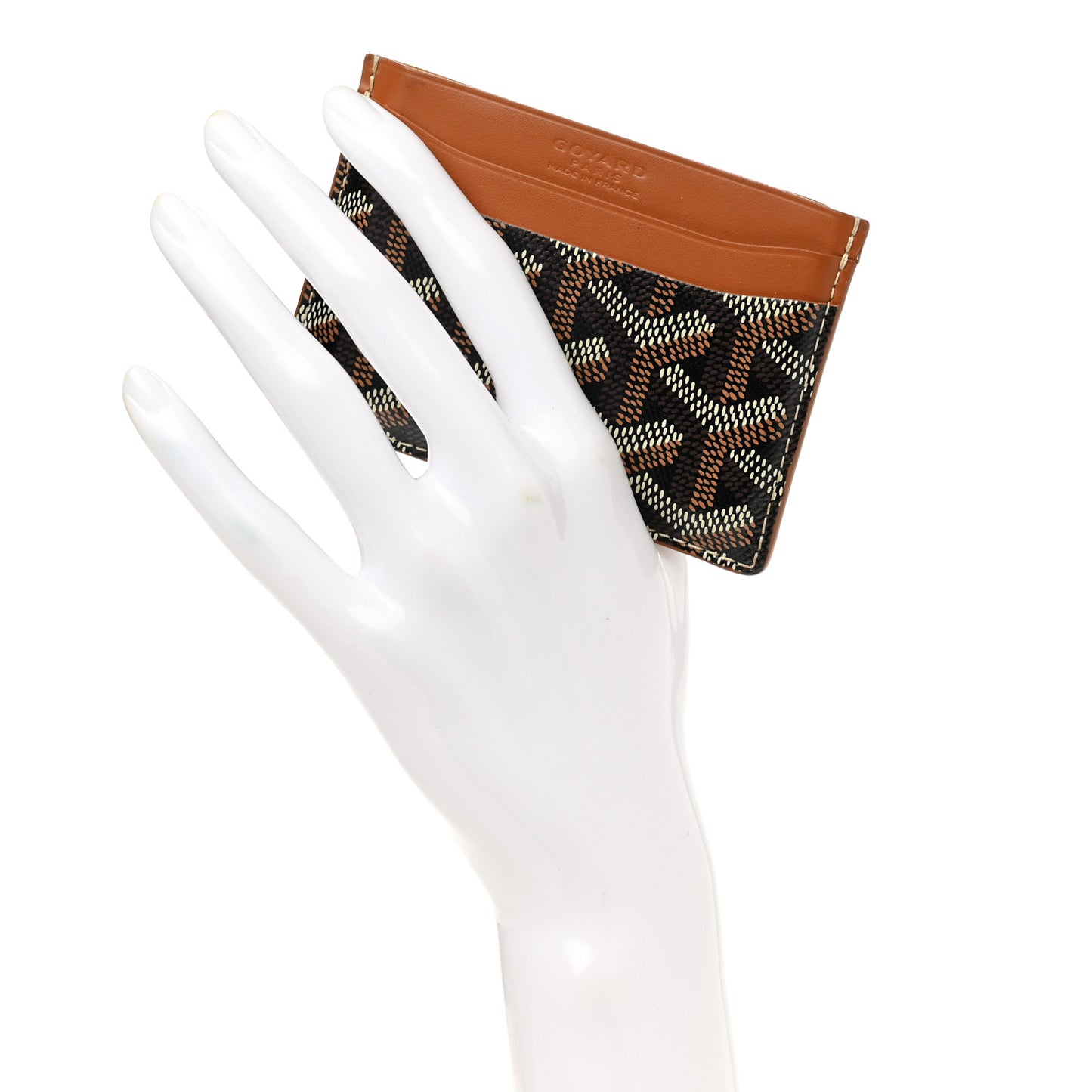 Goyardine Saint Sulpice Card Holder Black Gold