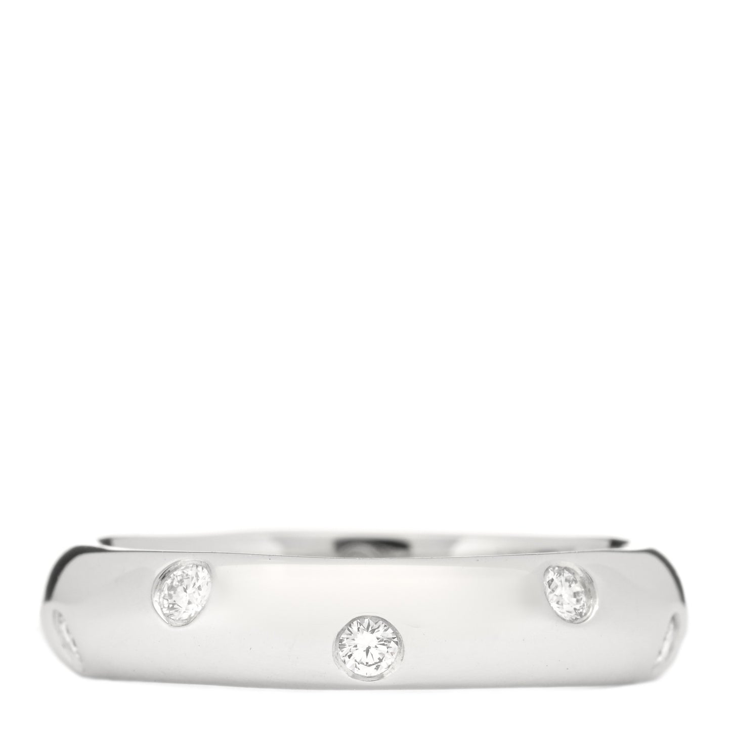 Platinum Diamond 4mm Etoile Band Ring 52 6