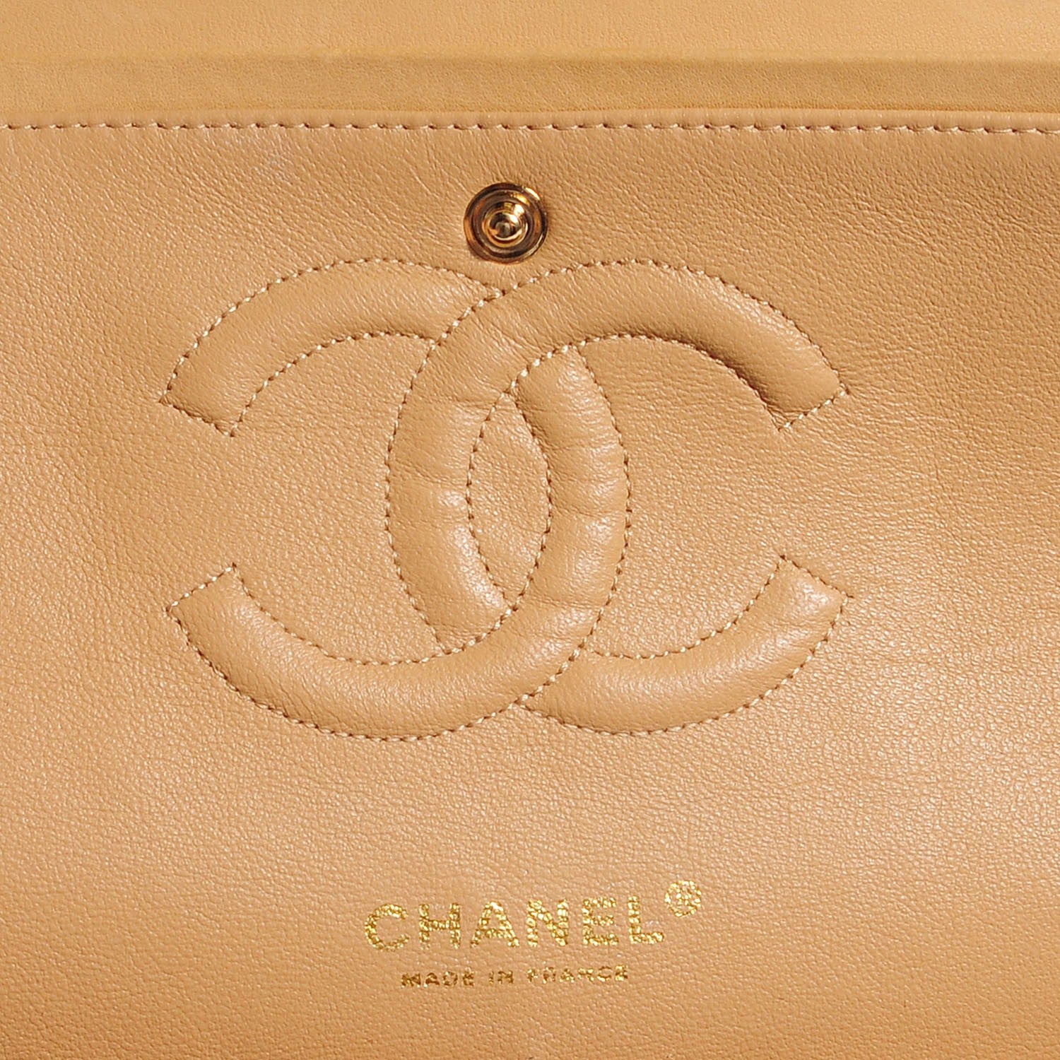 Chanel Tweed Quilted Medium Double Flap Brown Gold 7 of 11