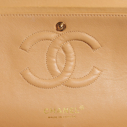 Chanel Tweed Quilted Medium Double Flap Brown Gold 7 of 11