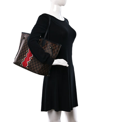 Louis Vuitton Damier Ebene Karakoram Neverfull MM 2 of 14