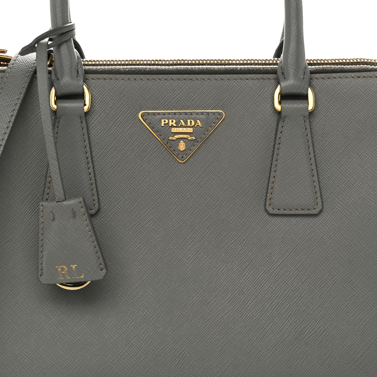 Prada Saffiano Lux Small Galleria Double Zip Tote Ardesia 7 of 10