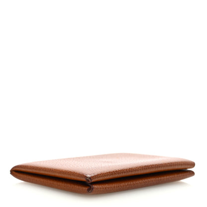 Hermes Barenia Verso Calvi Card Case Fauve Orange Poppy 4 of 6