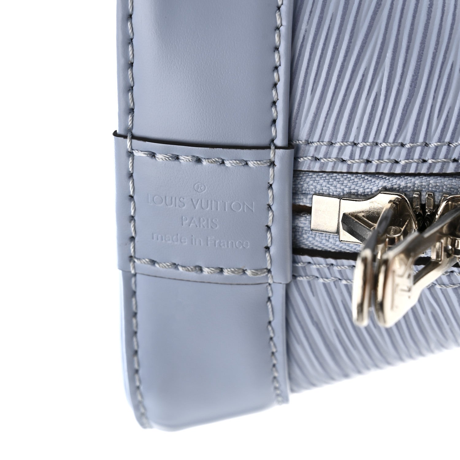 Louis Vuitton Epi Jacquard Alma BB Cloud Blue 6 of 12