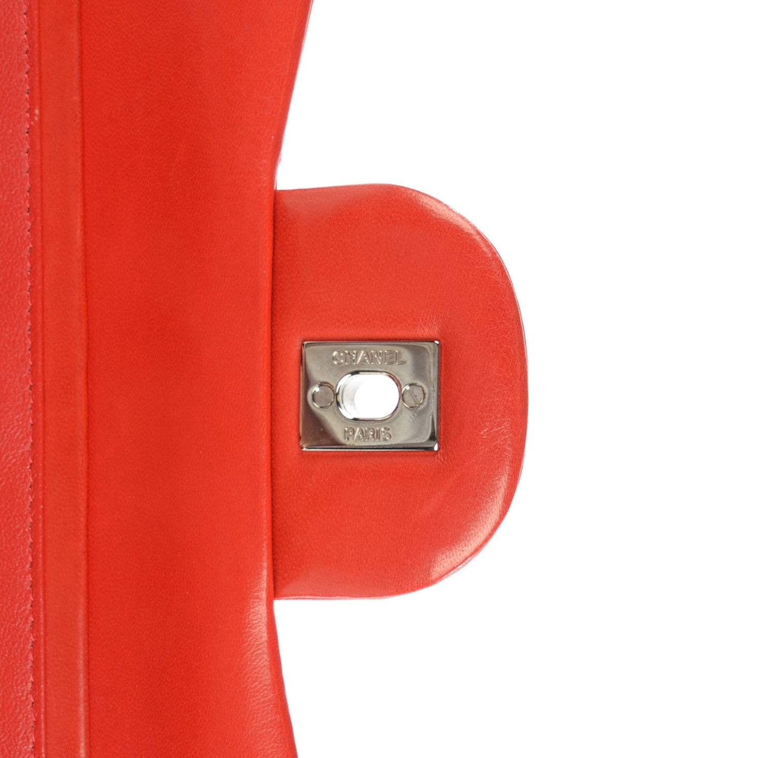 Chanel Lambskin Quilted Jumbo Double Flap Red 7 of 10