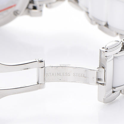 David Yurman Stainless Steel Ceramic Diamond 30mm Classic Quartz Watch White 8 of 9