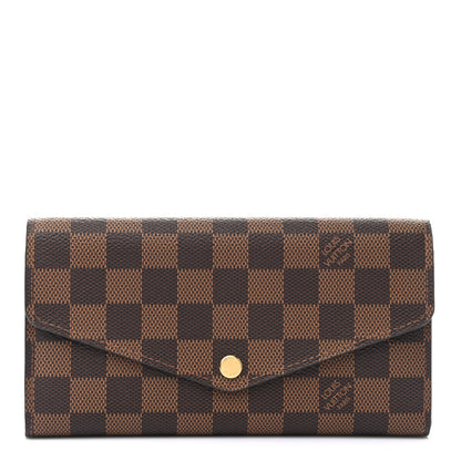 Louis Vuitton Damier Ebene Sarah Wallet NM 1 of 6