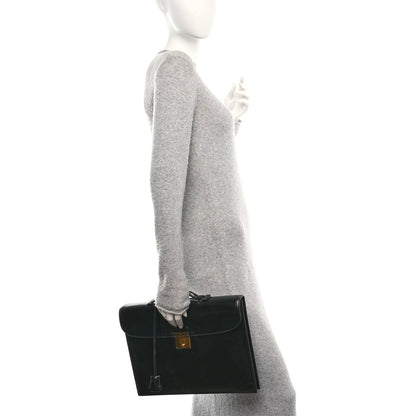 Hermes Box Quirus II Briefcase Black 3 of 9