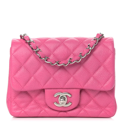 Chanel Caviar Quilted Mini Square Flap Pink 1 of 10