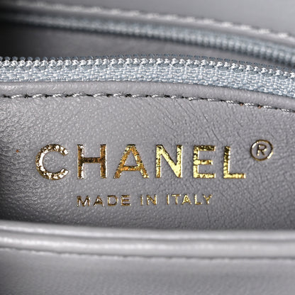 Chanel Lambskin Quilted Small Trendy CC Flap Dual Handle Bag Light Grey 8 of 12