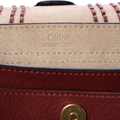 Chloe Calfskin Braided Mini Hudson Shoulder Bag Sienna Red 6 of 7