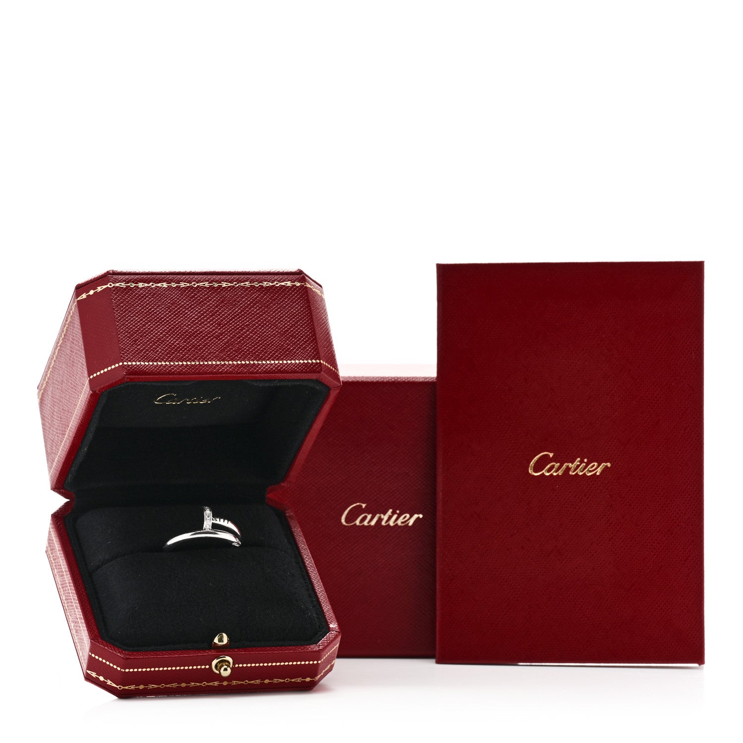 Cartier 18K White Gold Diamond Juste Un Clou Ring 58 8.25 6 of 6