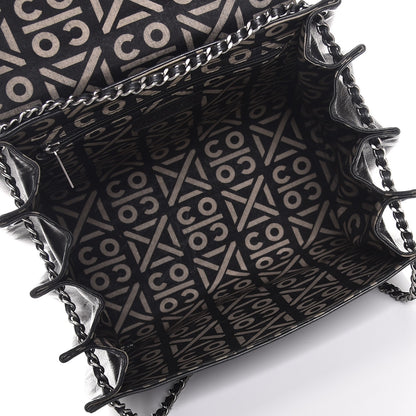 Chanel Lambskin Chocolate Bar Accordion Flap Black 5 of 9