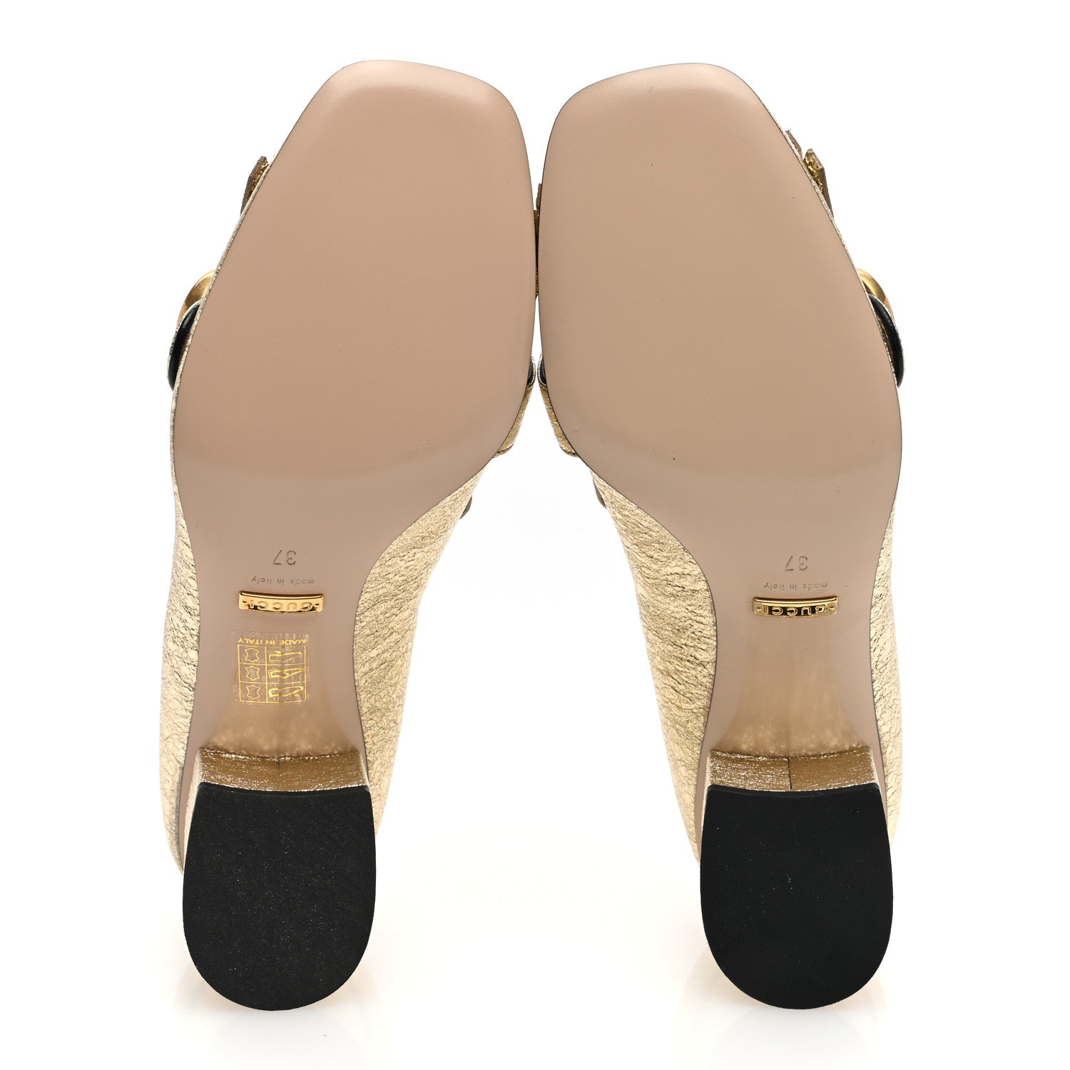 Gucci Galassia GG Marmont Fringe 50mm Loafer Pumps 37 Platino 5 of 7