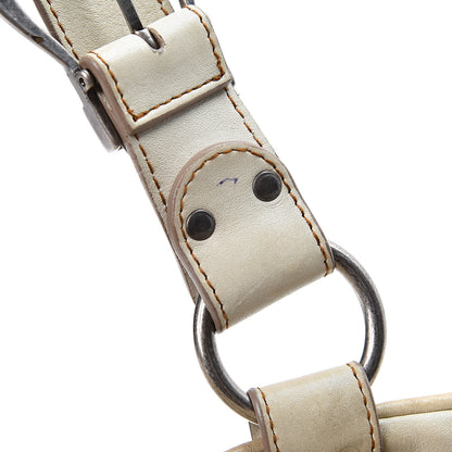 Christian Dior Calfskin Medium Gaucho Double Saddle Bag Ivory 12 of 12