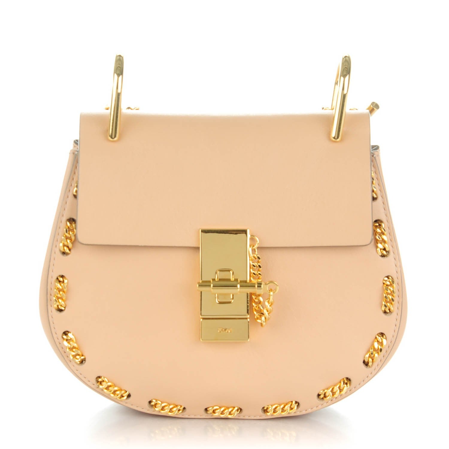 Chloe Calfskin Mini Drew Chain Shoulder Bag Blush Nude 1 of 8