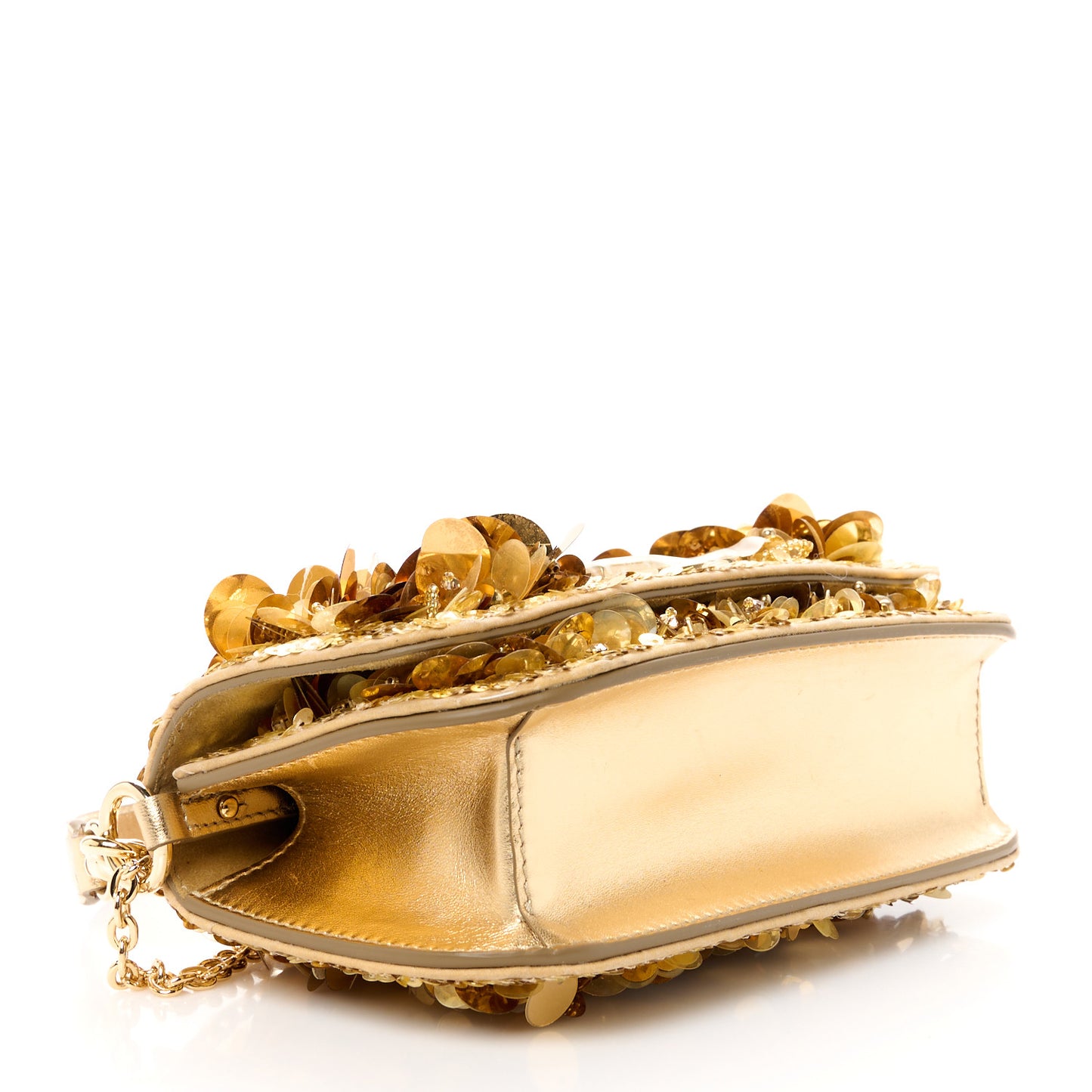 Sequin DG Shoulder Bag Oro