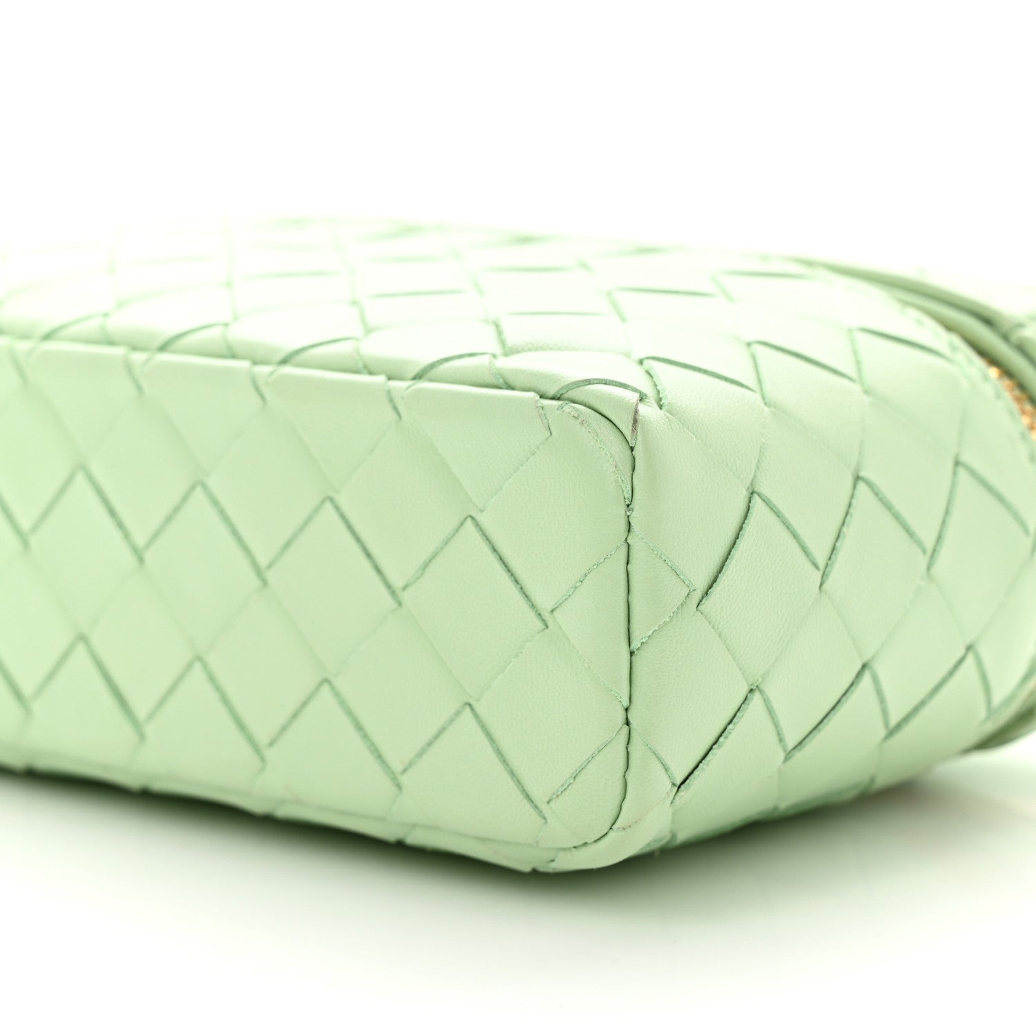 Bottega Veneta Calfskin Intrecciato Bang Bang Vanity Case Fresh Mint 9 of 9