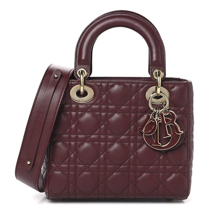 Christian Dior Lambskin Cannage Small My ABCDior Lady Dior Red Bricks 1 of 14