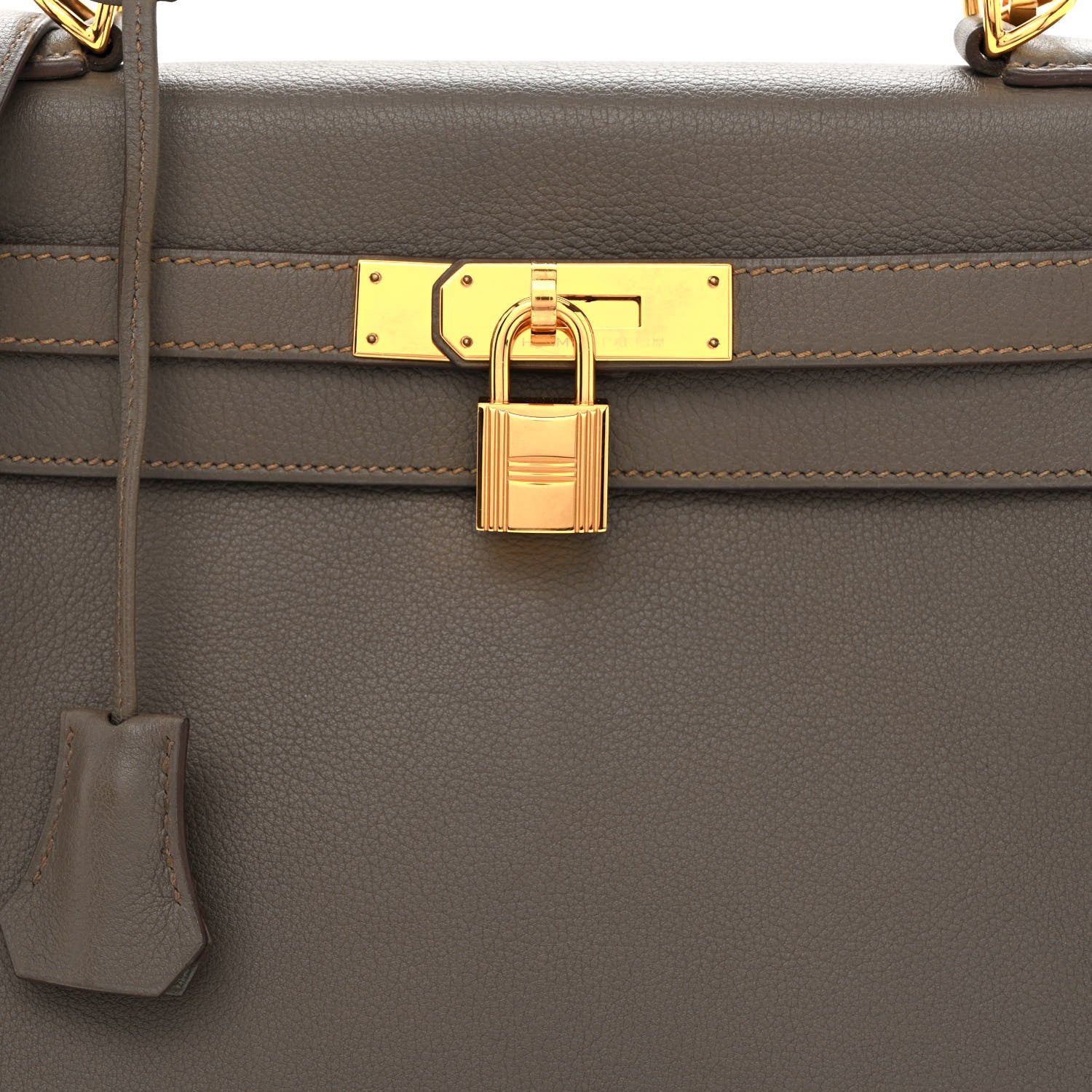 Hermes Evercolor Kelly Retourne 28 Etain 8 of 10