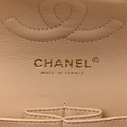 Chanel Caviar Quilted Medium Double Flap Beige Clair 6 of 13