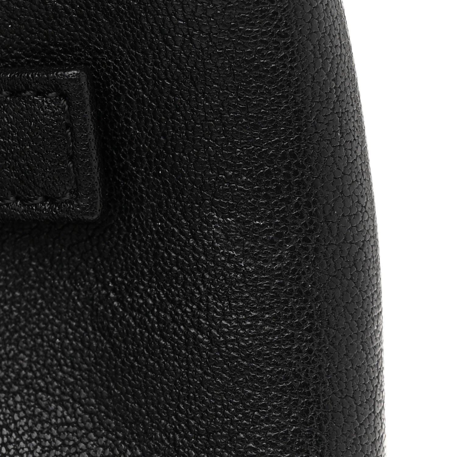 Chanel Shiny Sheepskin Quilted Large Trapezio Flap Black 15 of 20