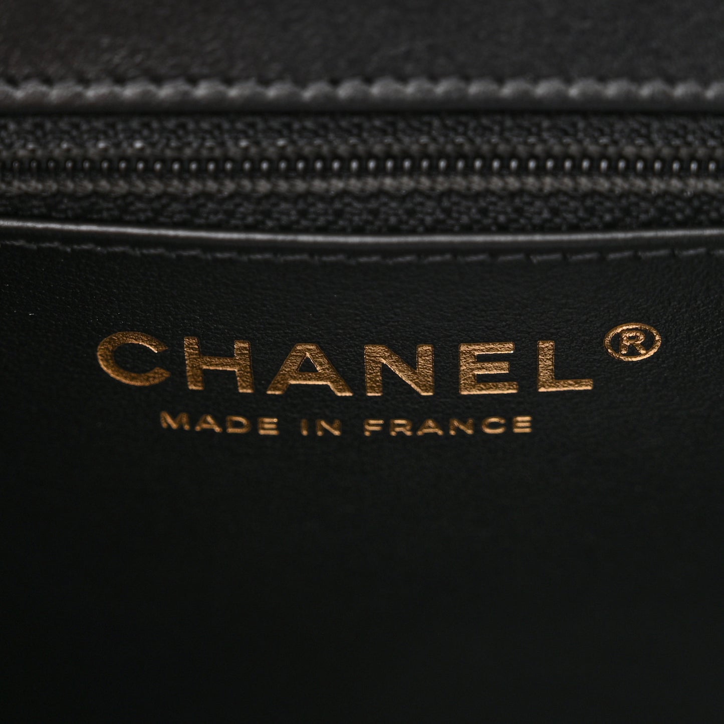 Shiny Aged Calfskin Quilted Nano Kelly Shopper Black