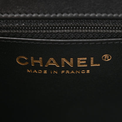 Chanel Shiny Aged Calfskin Quilted Nano Kelly Shopper Black 6 of 11