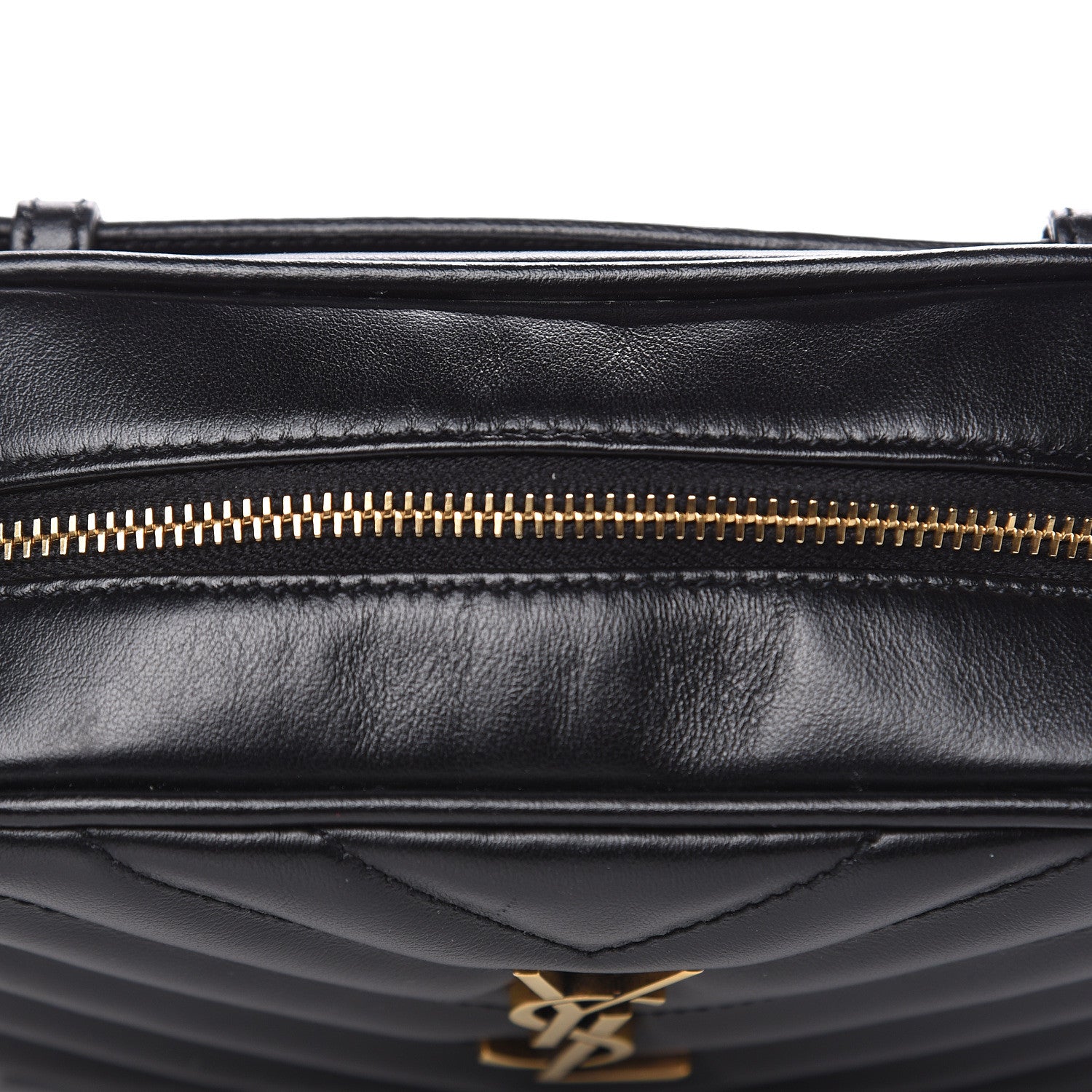 Saint Laurent Calfskin Matelasse Monogram Lou Belt Bag Black 9 of 9