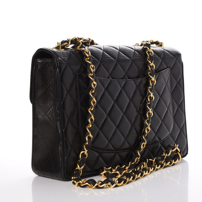 Chanel Lambskin Quilted Jumbo Single Flap Black 3 of 9