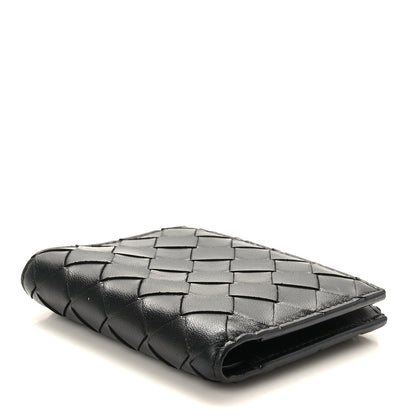 Bottega Veneta Nappa Intrecciato Small Bi-Fold Zip Wallet Black 5 of 8