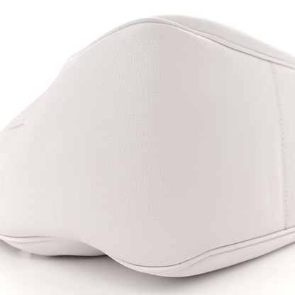 Versace Grained Calfskin La Medusa Bucket Bag Optical White 8 of 9