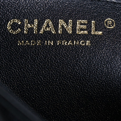 Chanel Lambskin Chevron Quilted Mini Rectangular Flap Black 6 of 12