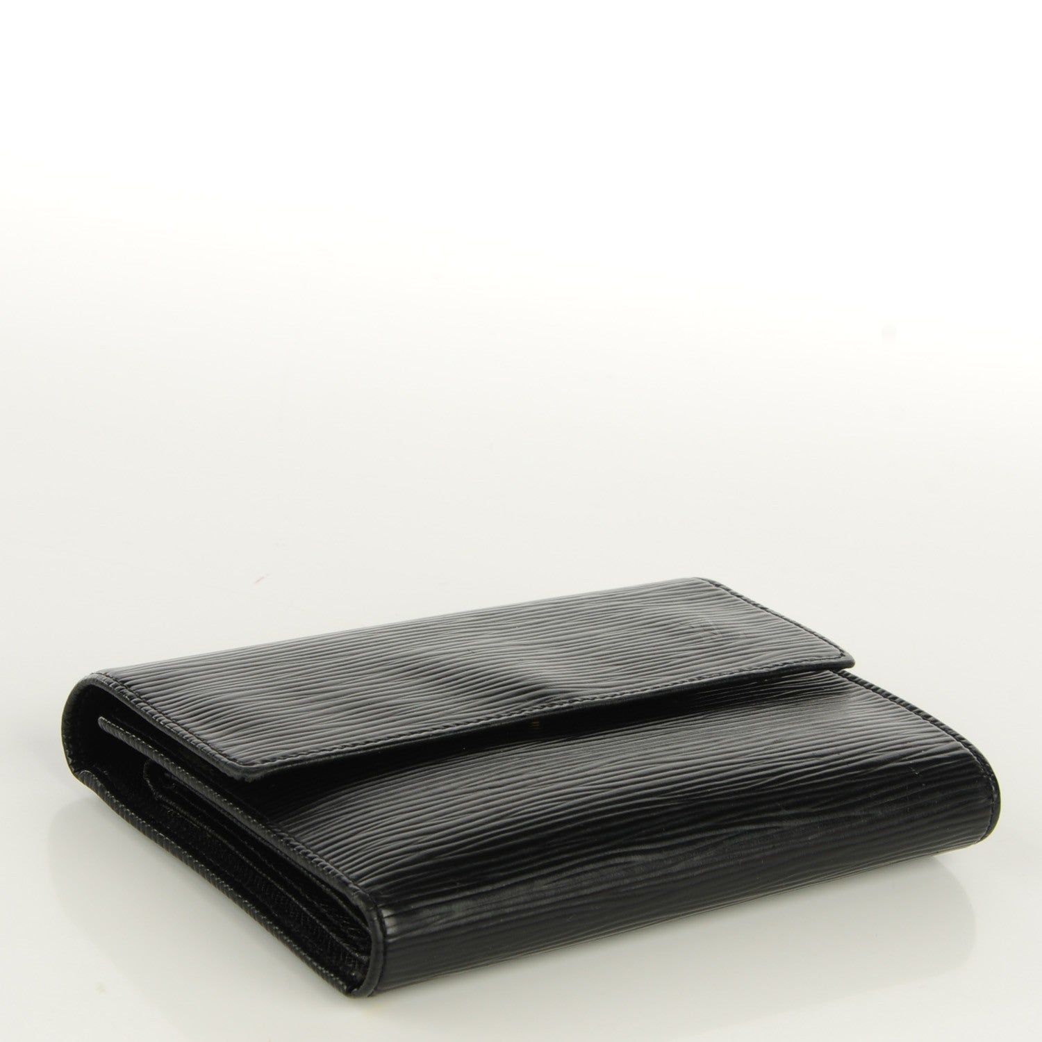 Louis Vuitton Epi Porte Tresor Etui Papiers Wallet Black 4 of 8