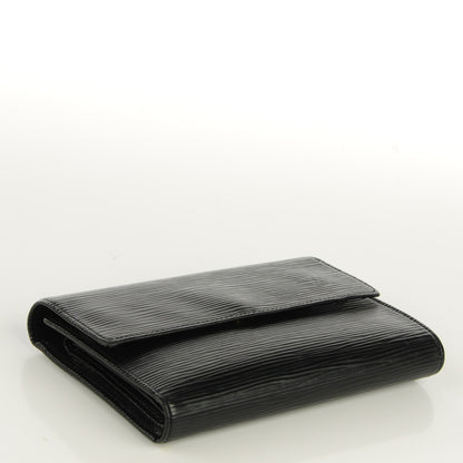 Louis Vuitton Epi Porte Tresor Etui Papiers Wallet Black 4 of 8