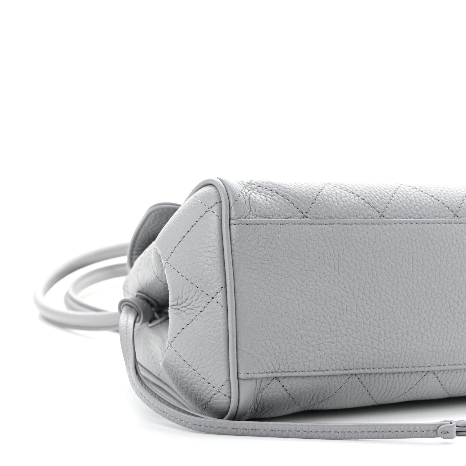 Chanel Grained Calfskin Stitched Urban Essentials Small Shopping Bag Grey 9 of 10