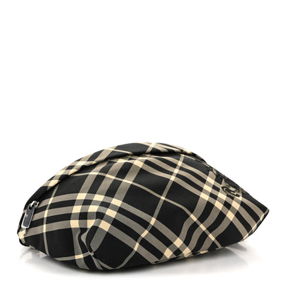 Burberry Canvas Check Essential Belt Bag Black Calico 4 of 9