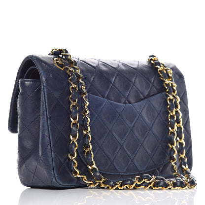 Chanel Lambskin Quilted Small Double Flap Navy 4 of 21