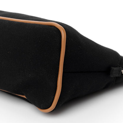 Hermes Cotton Canvas Bolide Travel Cosmetic Pouch MM Black 9 of 9