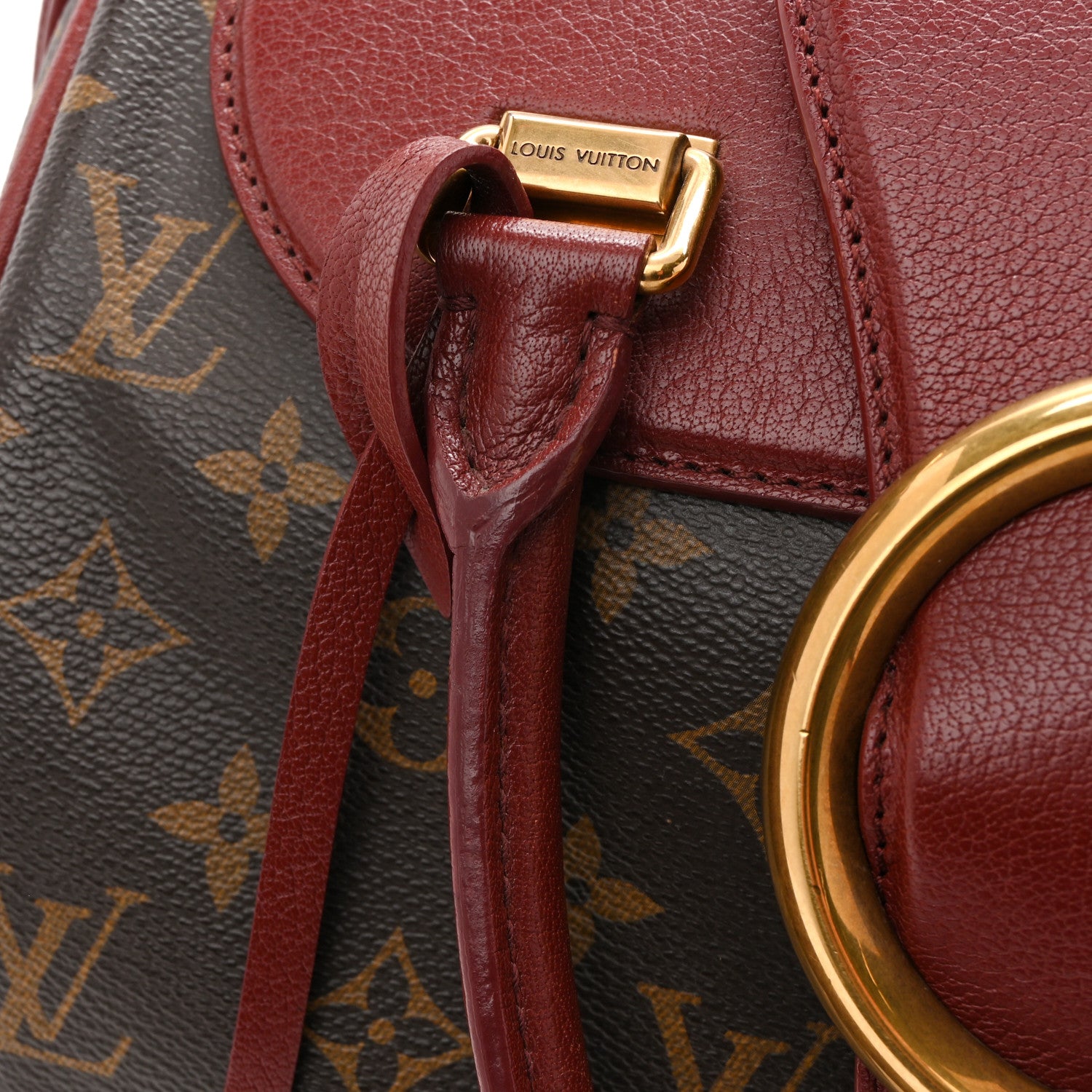 Louis Vuitton Monogram Golden Arrow Speedy Burgundy 12 of 14