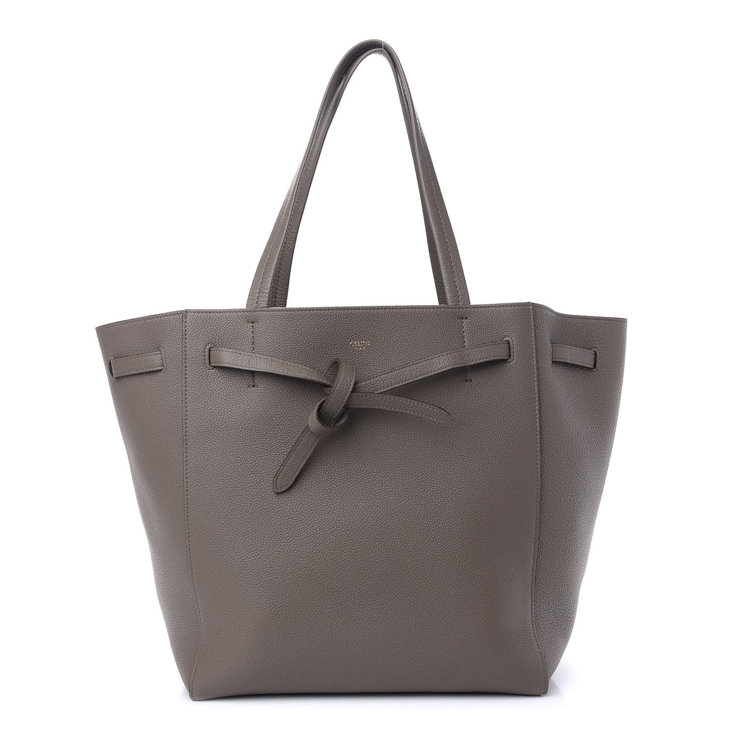 Celine Soft Grained Calfskin Small Belt Cabas Phantom Taupe 1 of 9