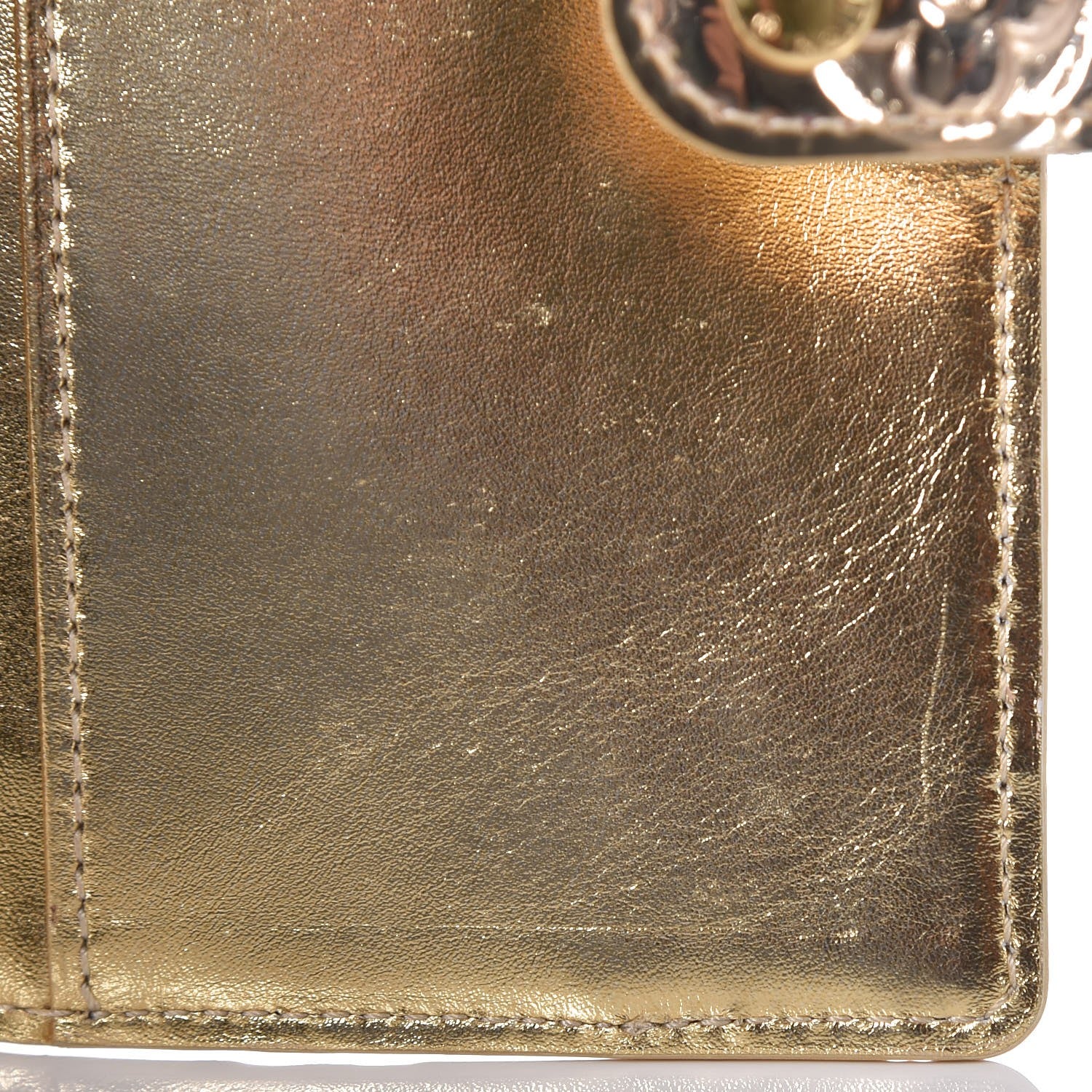 Louis Vuitton Monogram Miroir Small Ring Agenda Gold 9 of 10