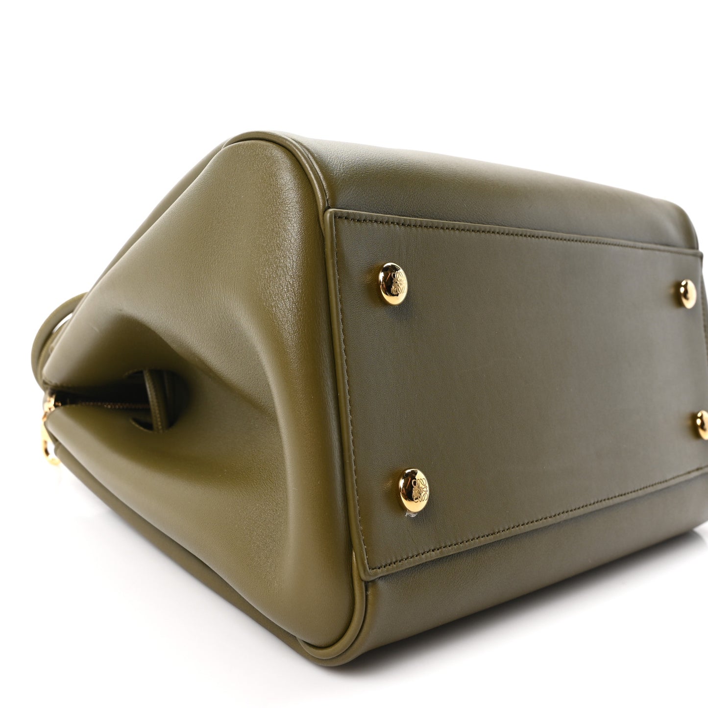 Supple Calfskin Medium Madrid Bag Olive